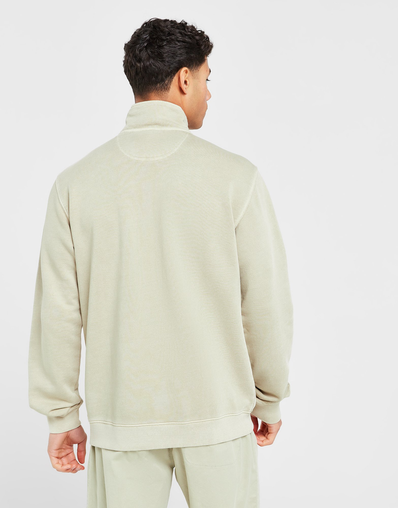 adidas Sweat-shirt ras-du-cou demi-zip teint Trèfle Essentials+
