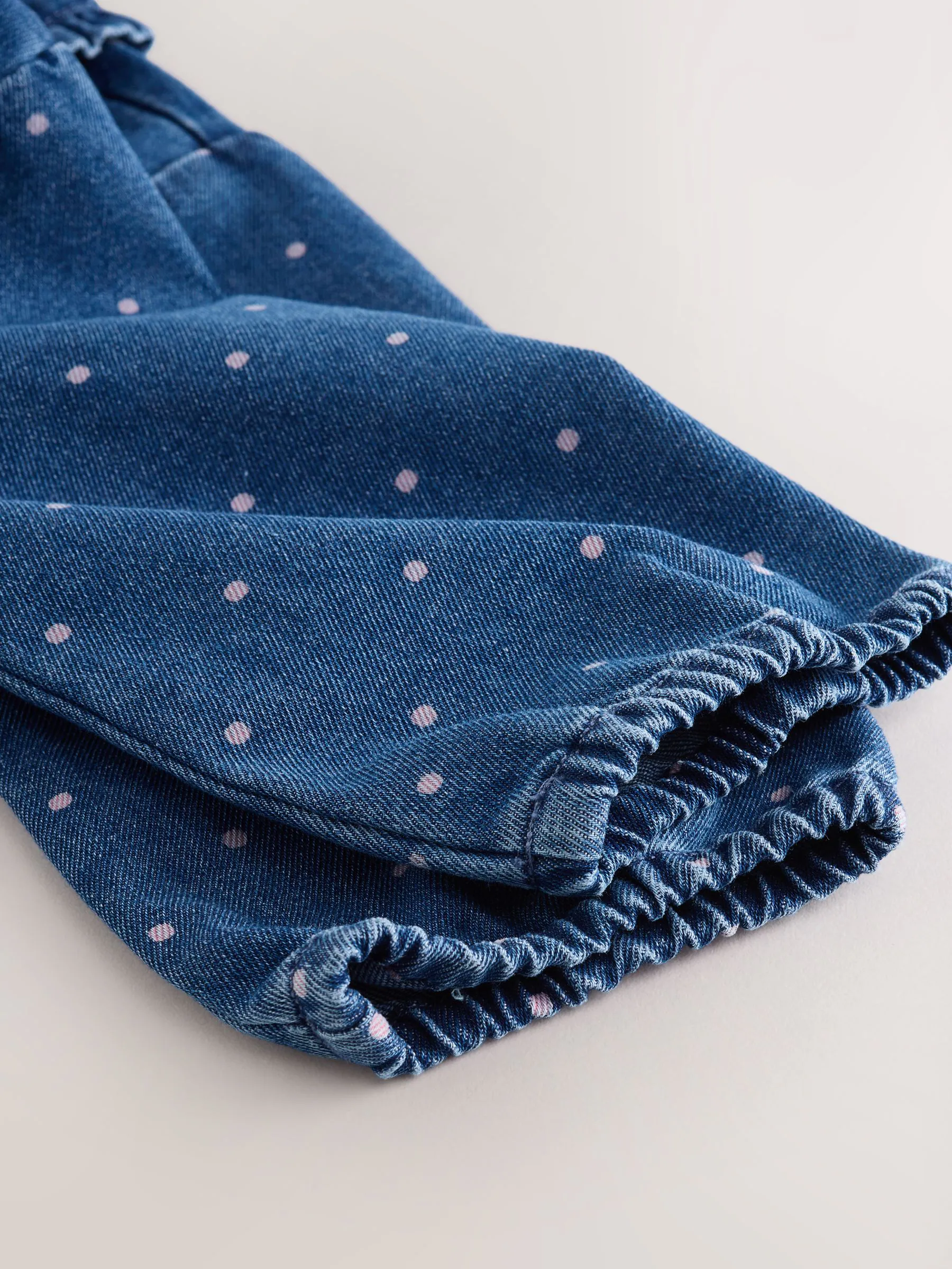 Normaal blauw - Set van denim overhemd en geruite broek (3mnd-7jr)