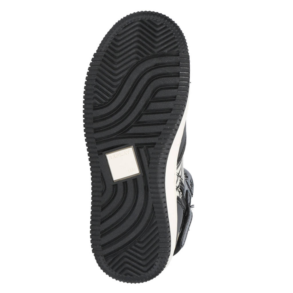 REPLAY sneakers zwart/wit/geel