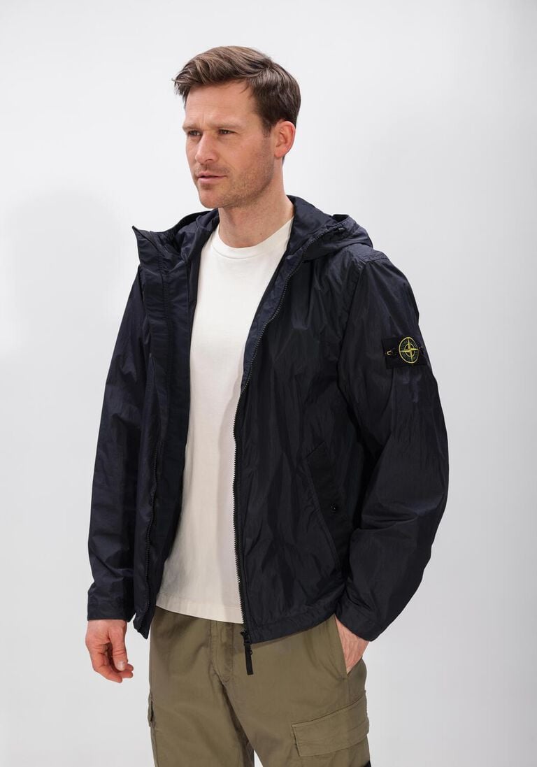 donkerblauwe stone island gewatteerde jas jacket s0a23
