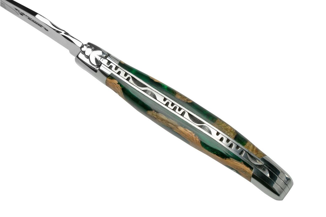 Laguiole en Aubrac Green Cholla Cactus L0212CA9IF cactushout, gepolijst, laguiole zakmes, 12 cm