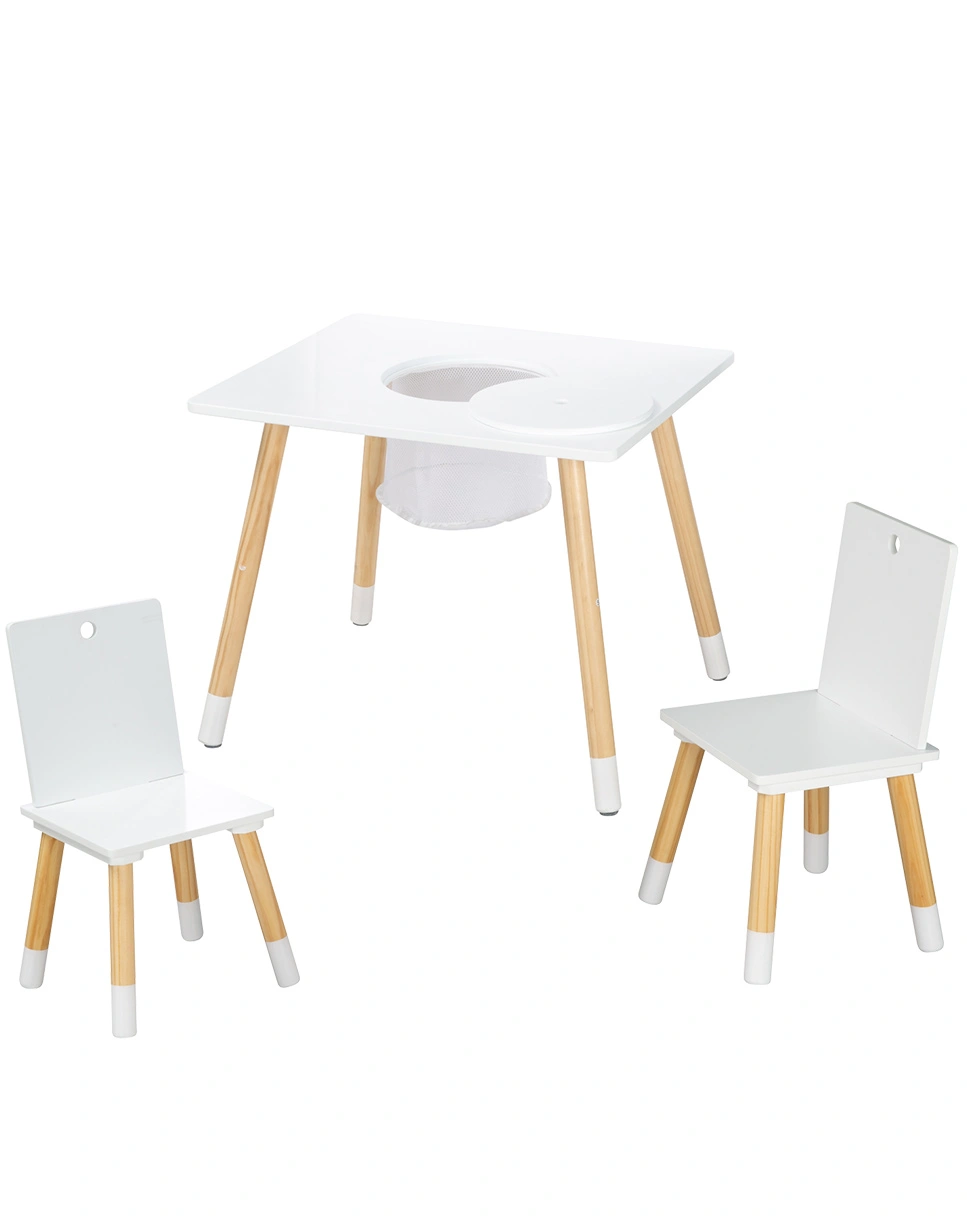 Kindersitzgruppe Holz (Farbe: weiß)