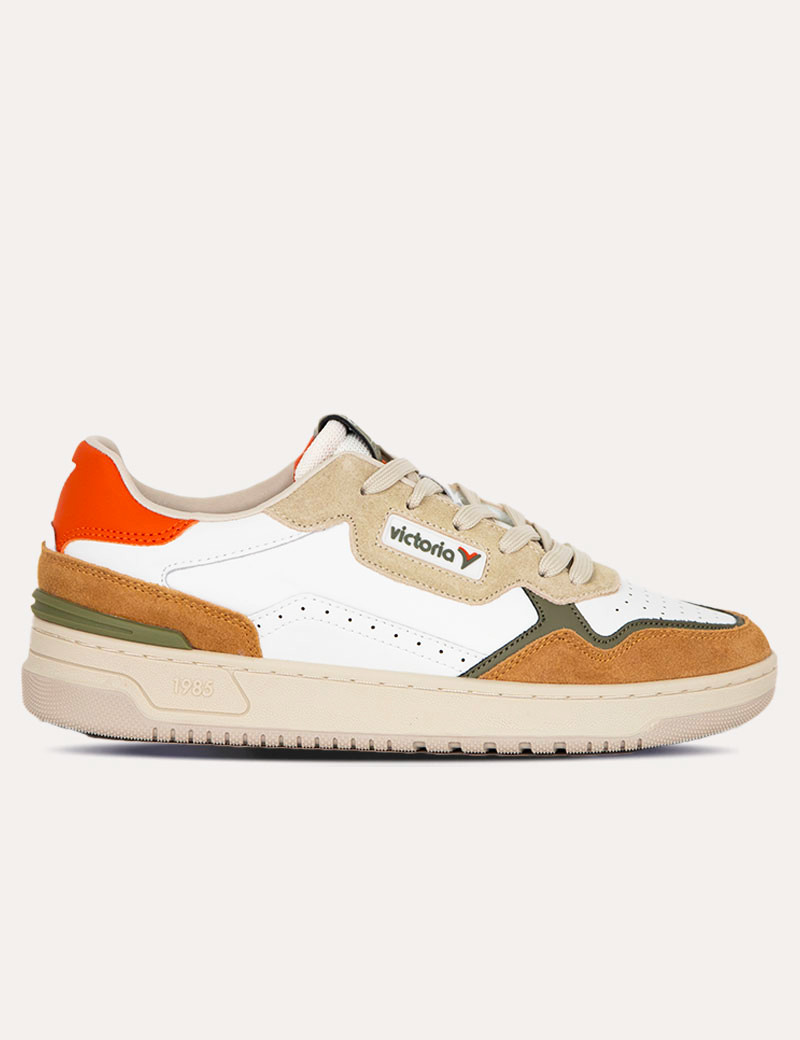 VICTORIA BASKETS HOMME C80 CASUAL PATCH TAUPE
