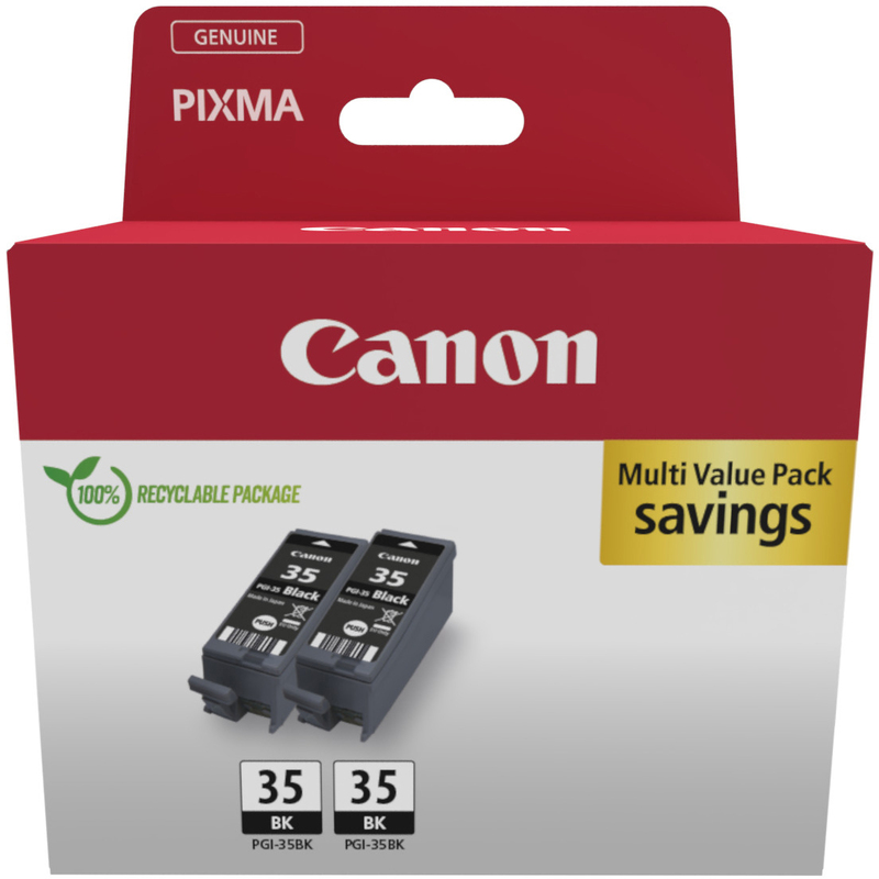 Canon PGI-35BK Tintenpatronen Twinpack, schwarz