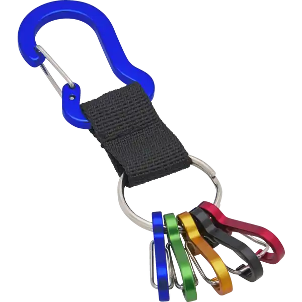 Schlüsselanhänger Karabiner, blau
