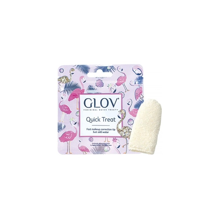Glov Quick Treat Ivory make-up verwijderingshandschoen 1 stuk