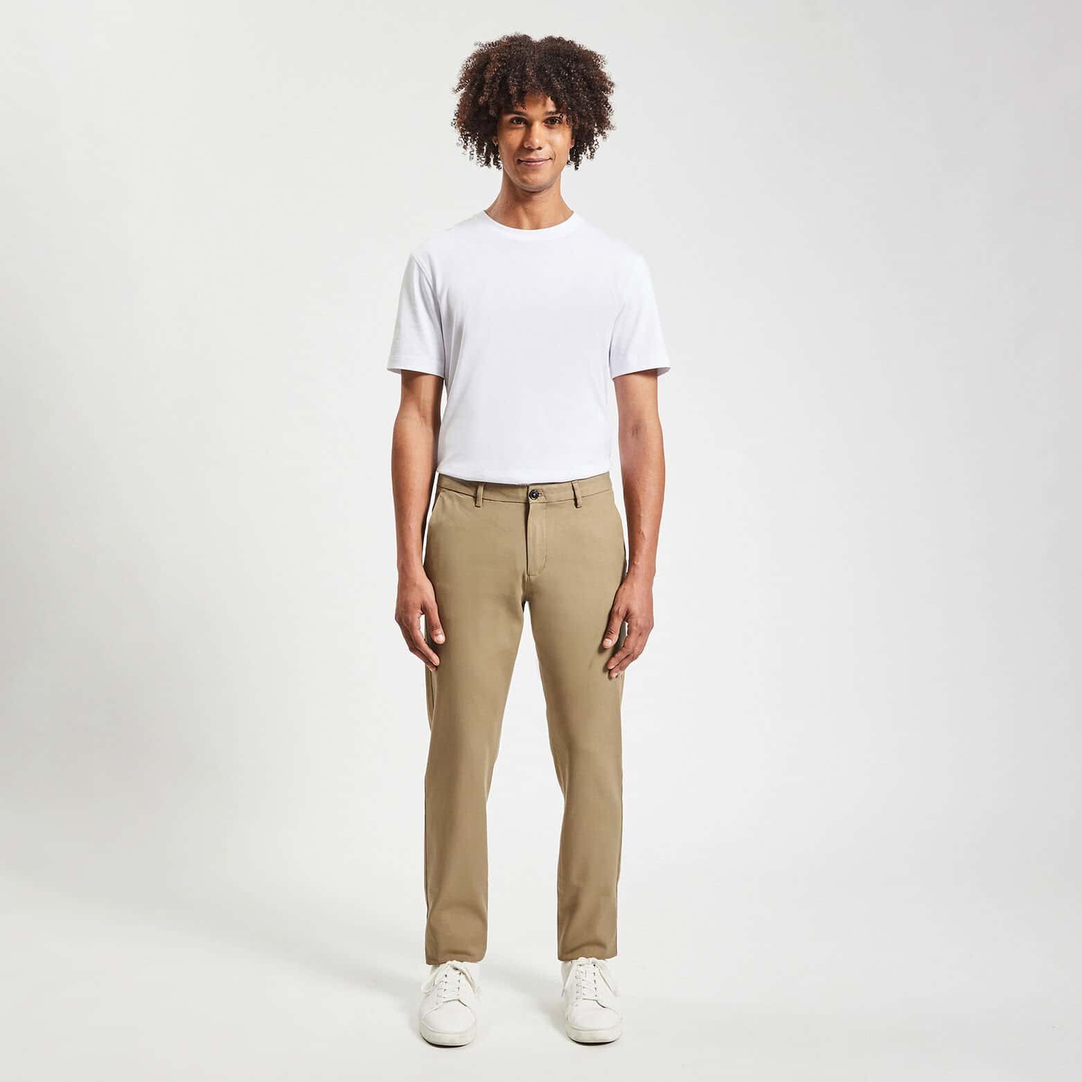 Pantalon chino slim urbain 'le parfait by JULES' Beige