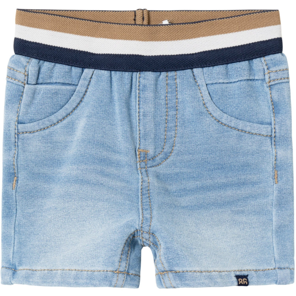 Køb Name It Light Blue Denim Silas Sweat Denim Long Shorts