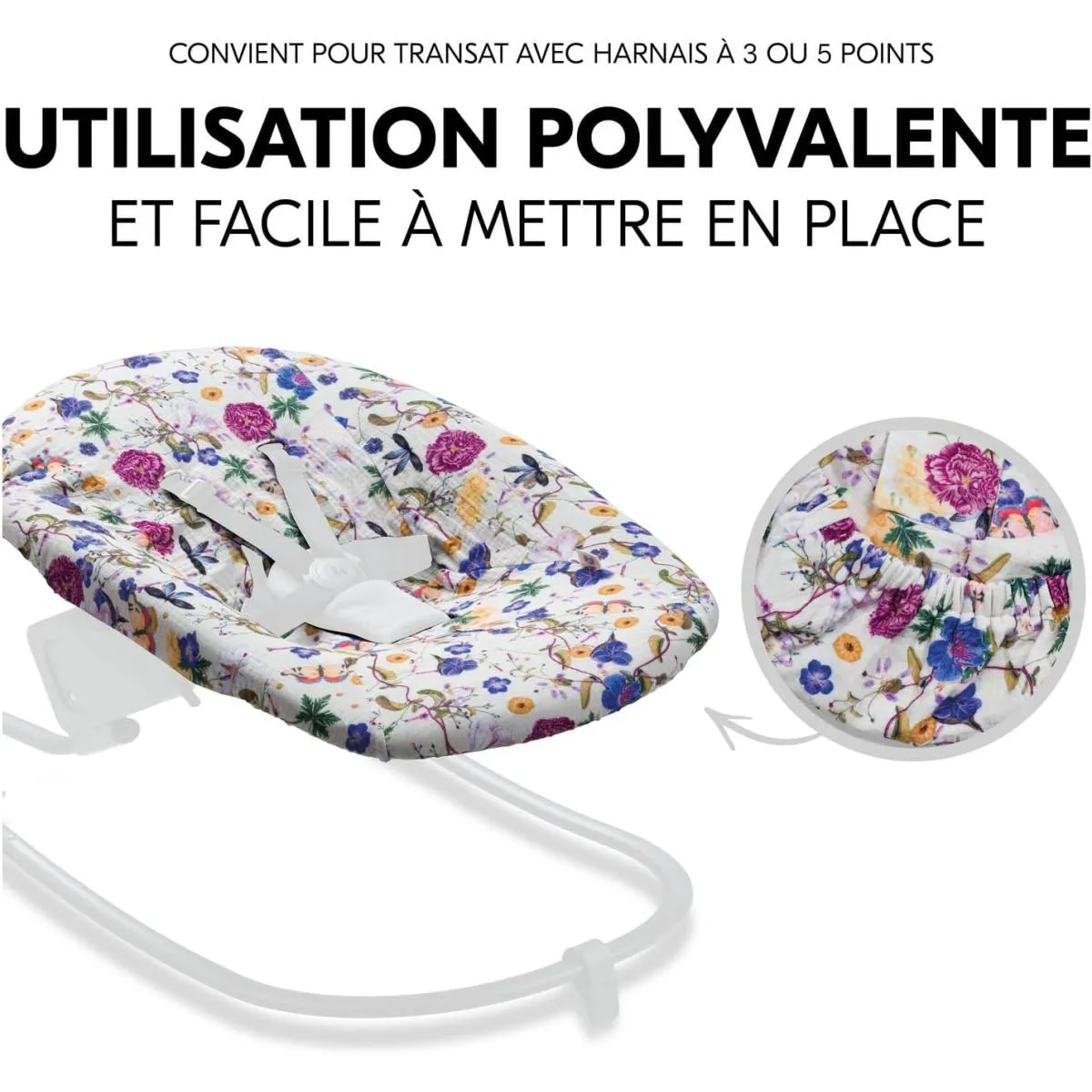Hauck Housse Siège Bébé - Beige Floral