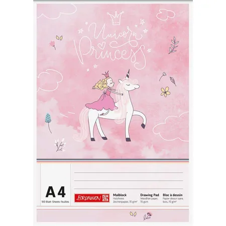 BRUNNEN Malblock Unicorn Princess A4
