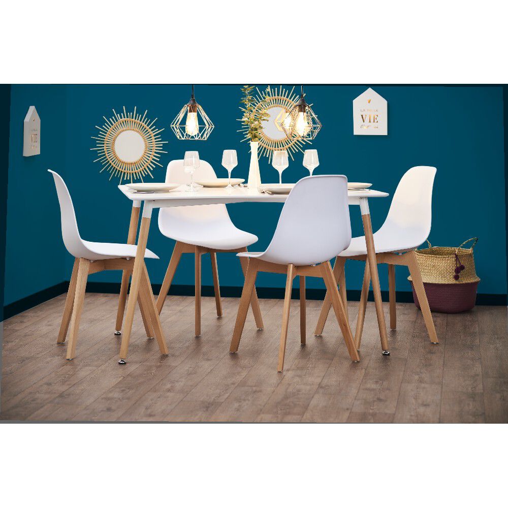 Chaise Chloé blanche x 2
