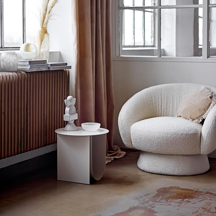 Bloomingville - Ted Lounge Chair, weiss