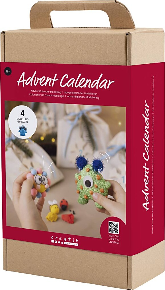 Kreativ Adventskalender - Modellering Diy - 4 Gaver