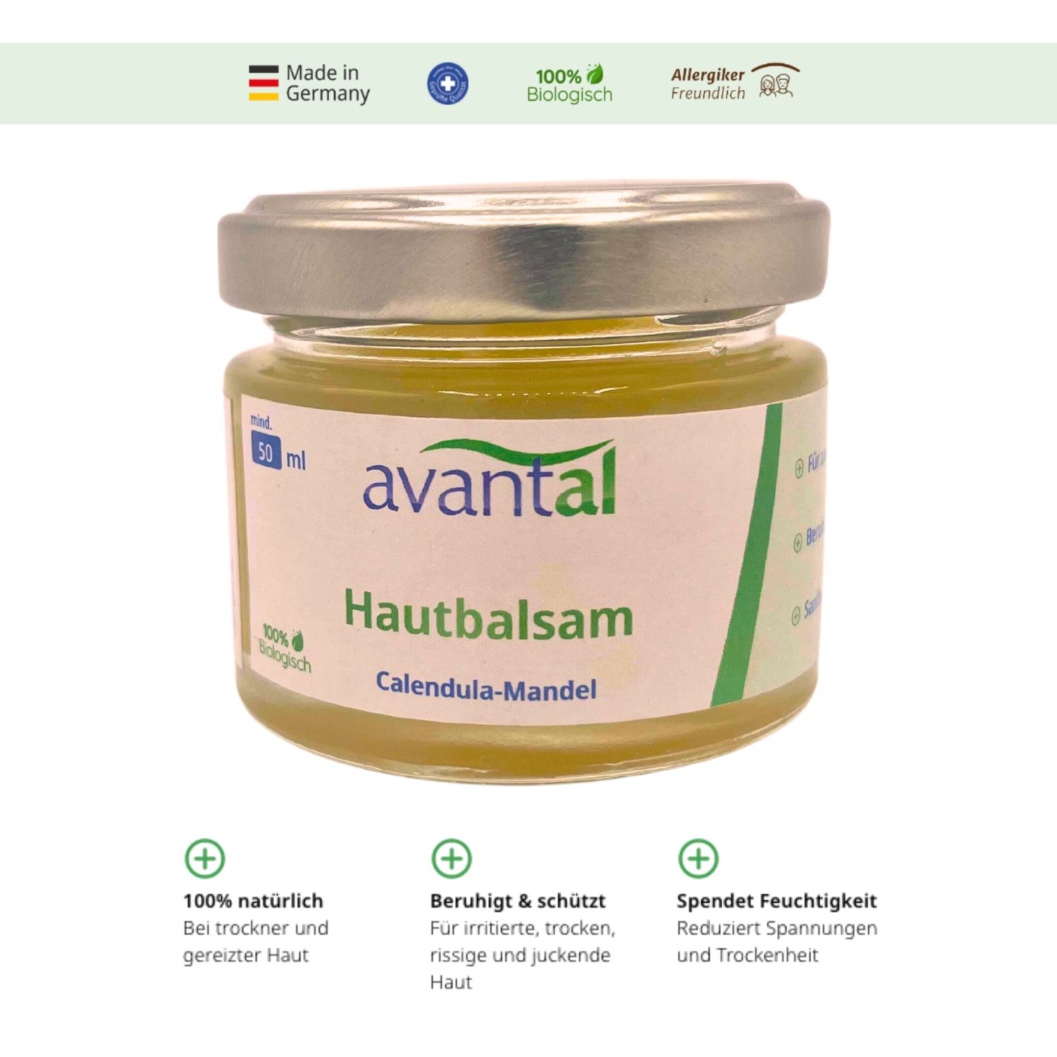 avantal® Hautbalsam aus Mandel und Calendula