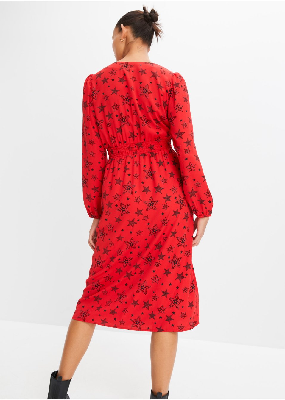 Robe midi à imprimé étoiles
