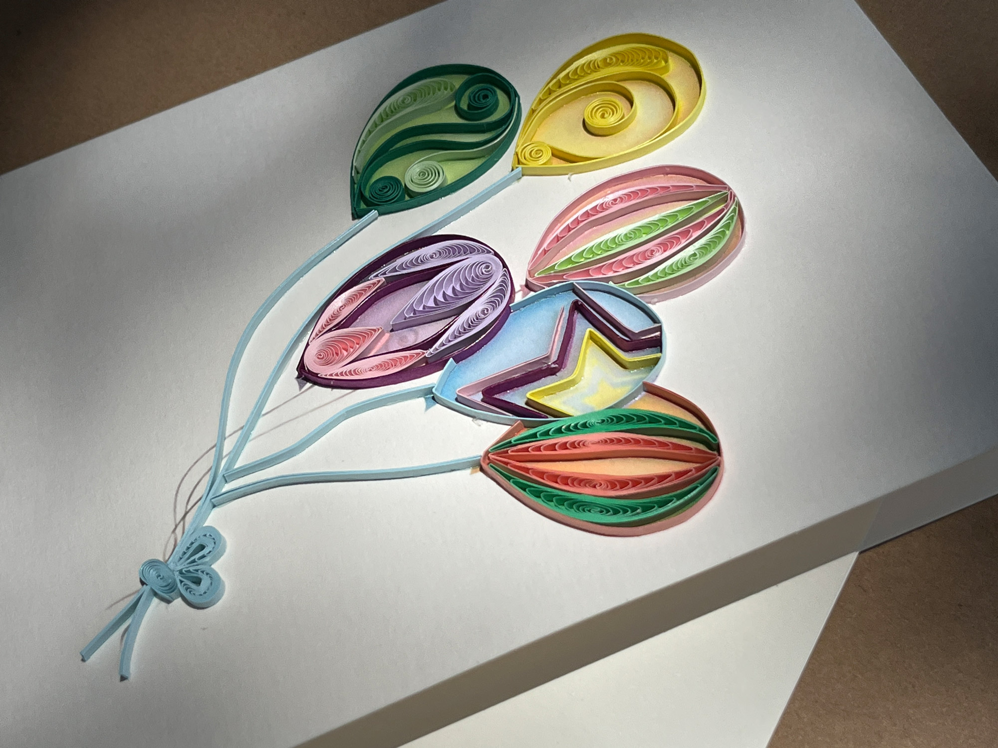 Grußkarte 'Ballons', B 12,7 cm, H 17,8 cm günstig bestellen