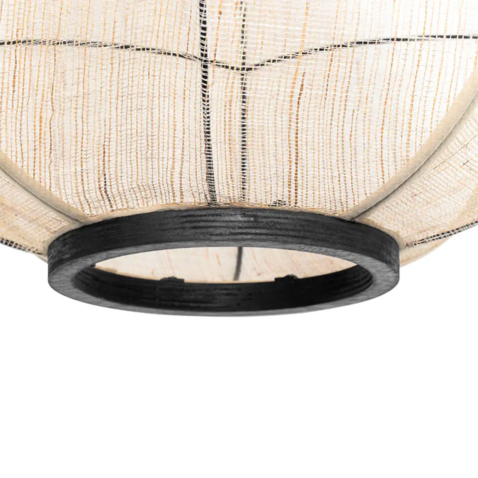 Qazqa hanglampen rob bruin e27