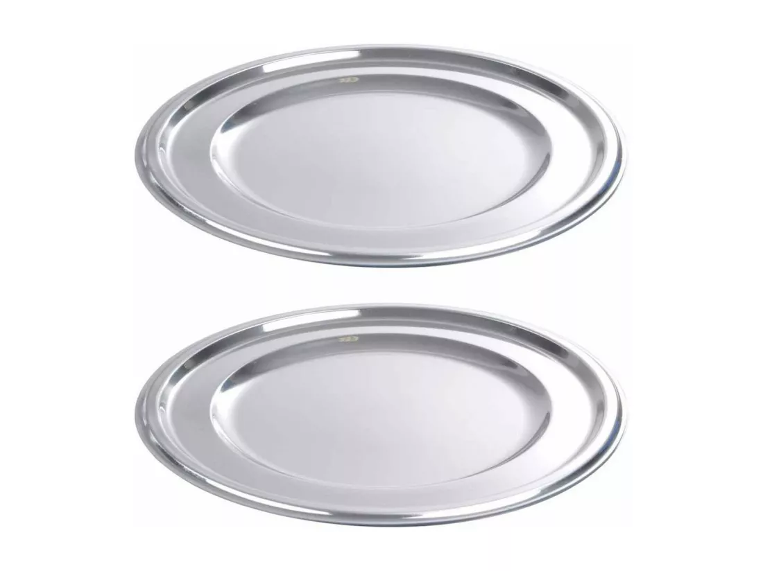 Lot de 2 Plateaux Ronds 