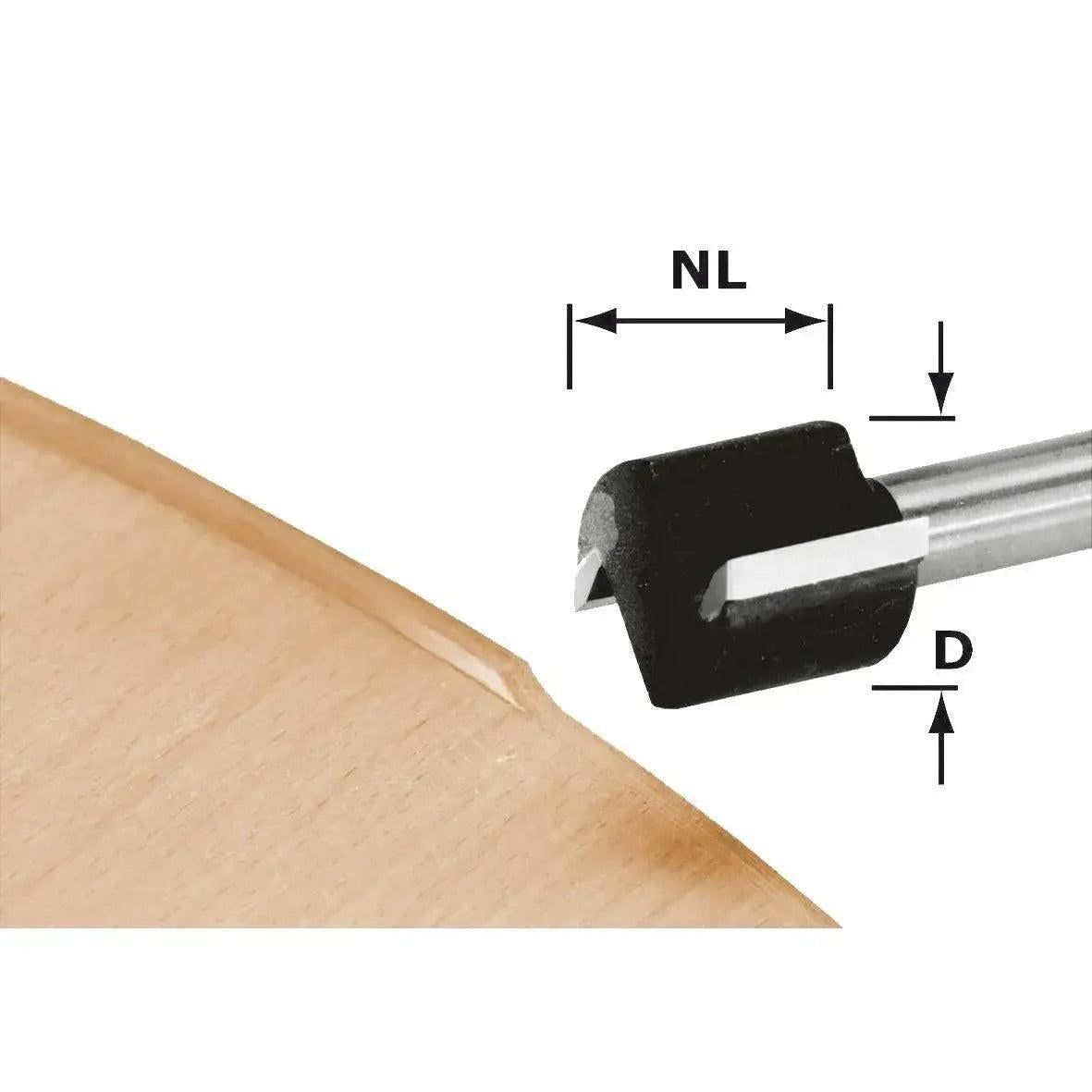 Festool HW D 19/16 S8 OFK 700 Freesbit Kantenfrees S 8mm 19,0x16,0mm - 491666