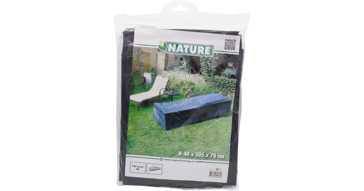NatureTuinmeubelafdekhoes voor ligstoel afdekking  (Grijs, 6030607)