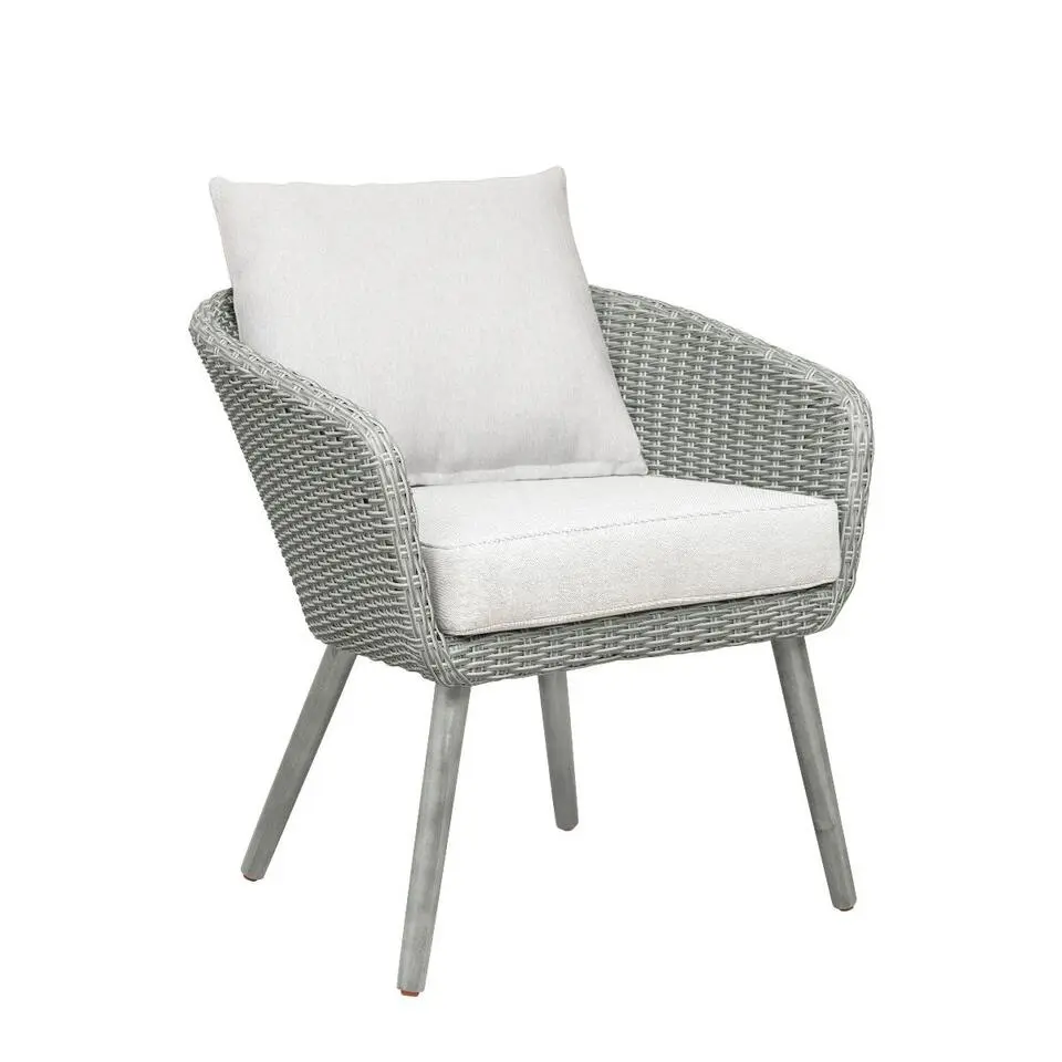 Nordic Home - Seth bistro set wicker - grijs/hout