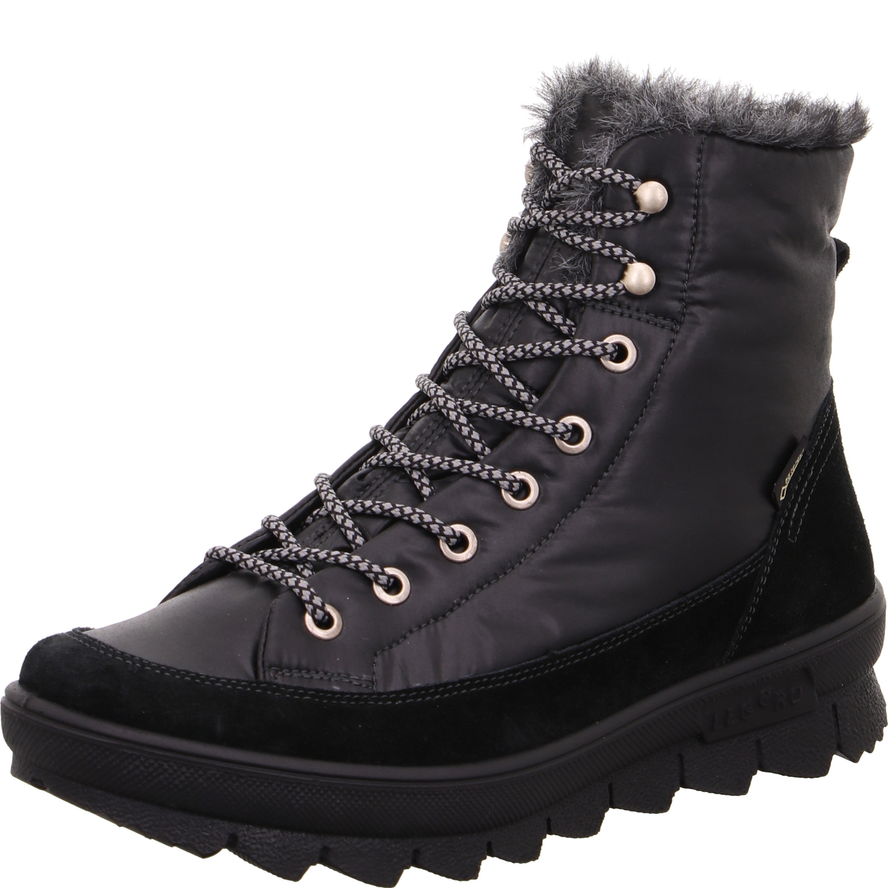 legero NOVARA Damen  Schnürboots mit Schnürung - Farbe: Schwarz - Größe: 4.5