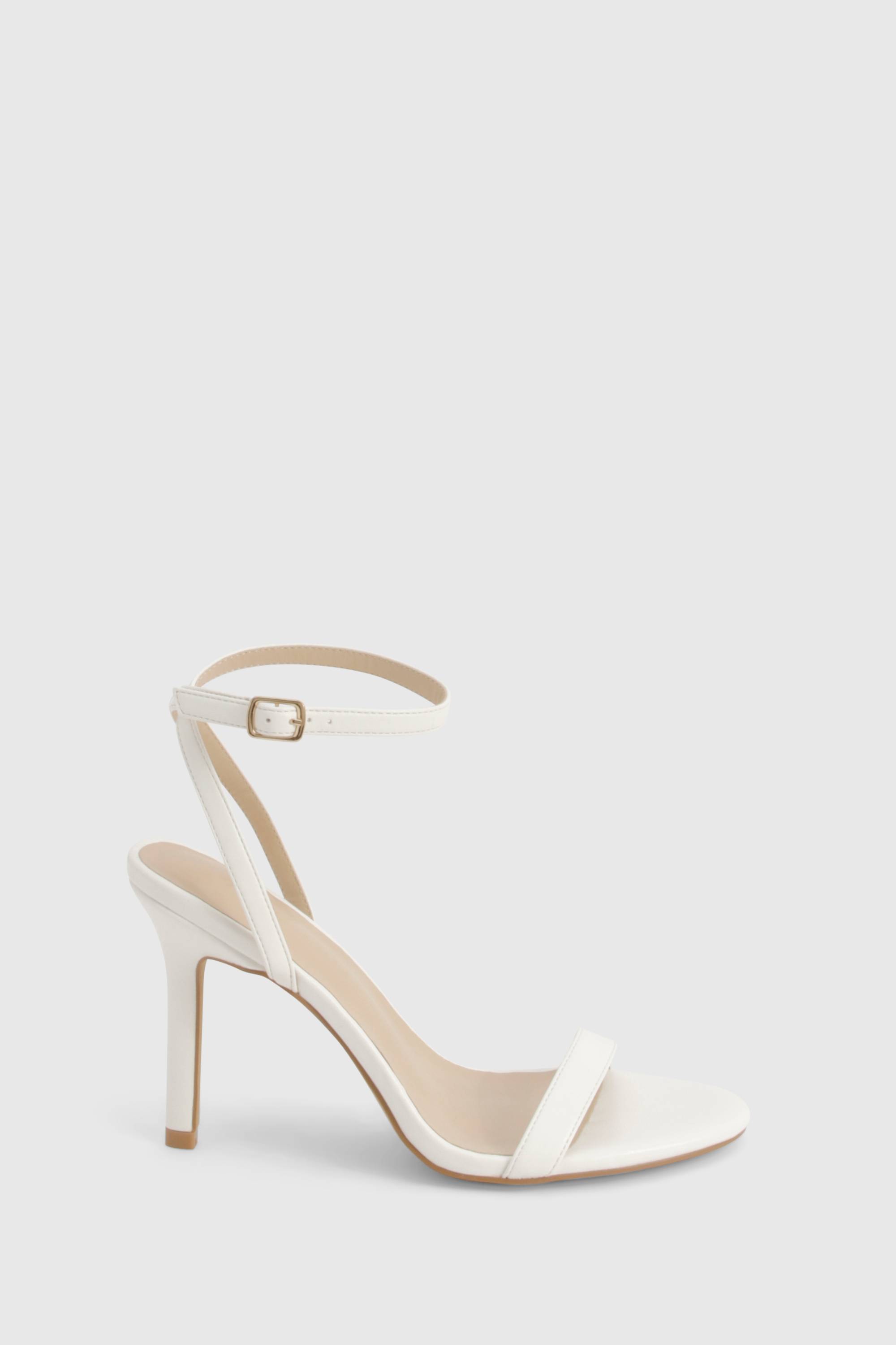 boohoo Wide Fit Barely There Heels