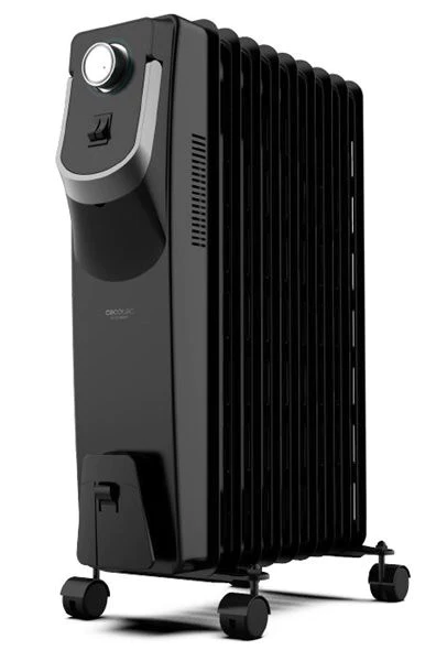 Radiateur à Bain d’Huile 9 éléments avec thermostat réglable 2000W gri