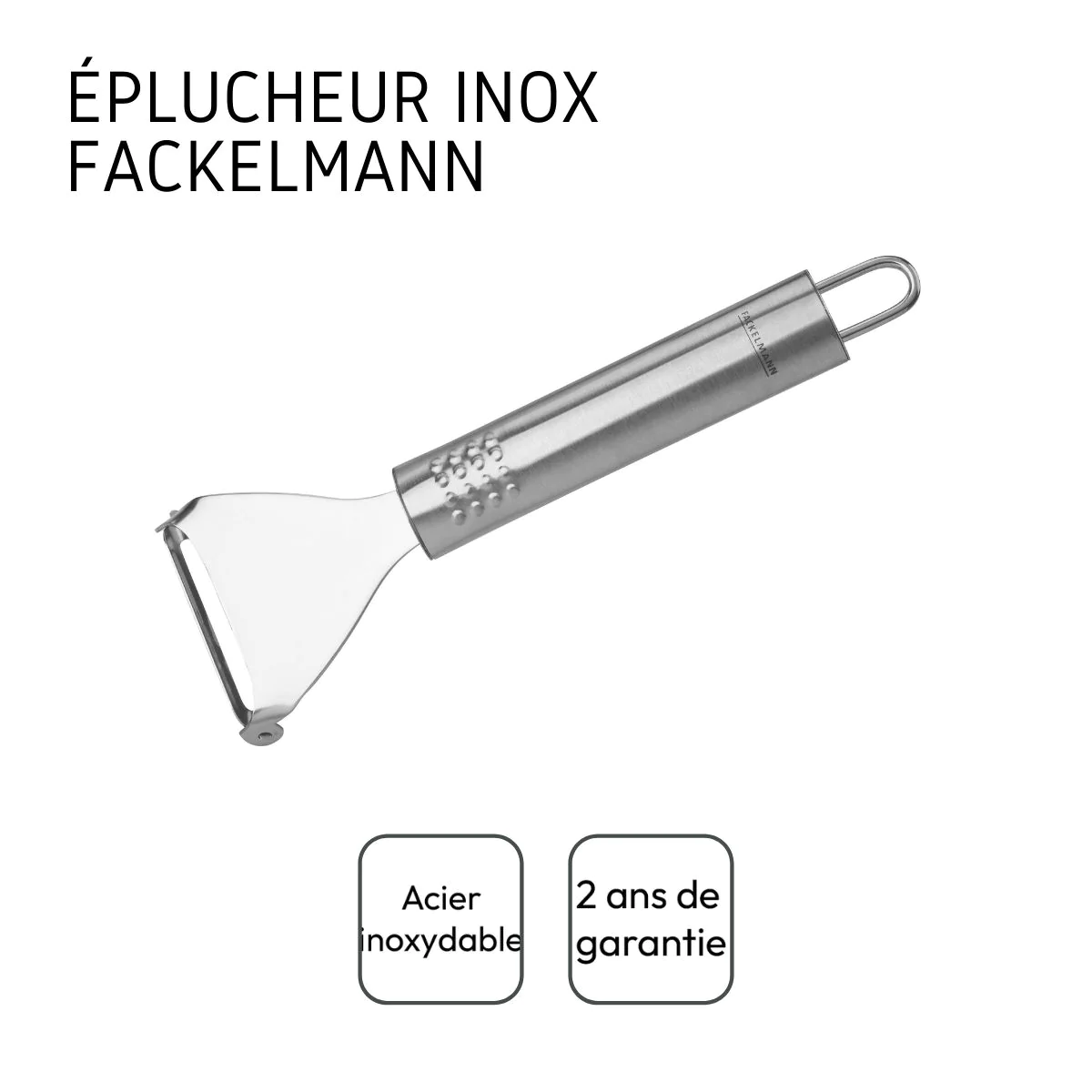 Rasoir à légumes inox Ovale Fackelmann