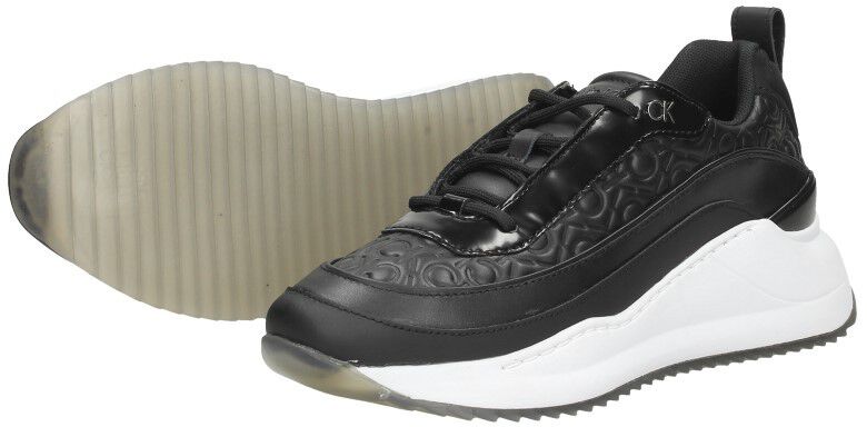 Calvin Klein Chunky Internal Wedge Mono Mix zwart