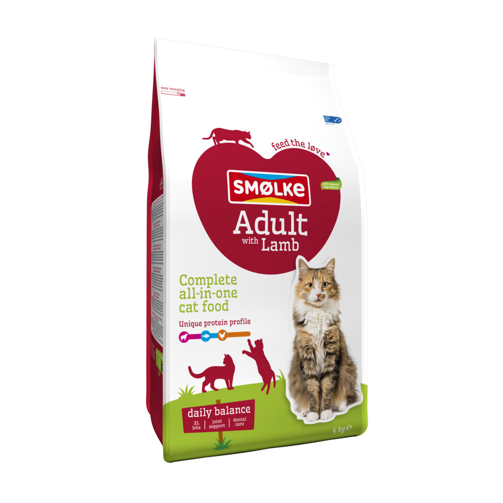 Smolke Kattenvoer Adult Lam4 kg