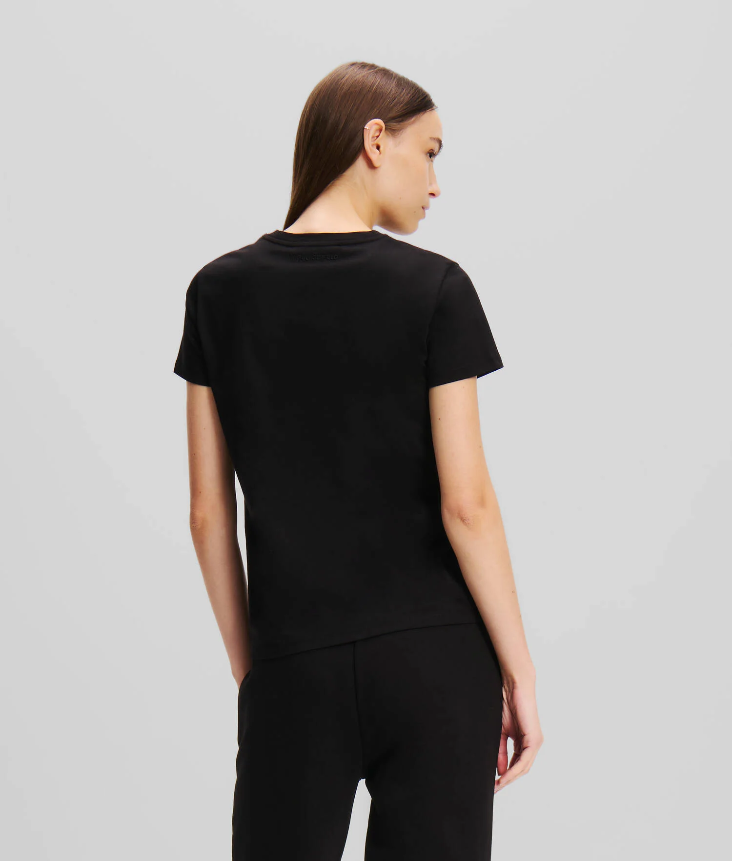 T-SHIRT AVEC STRASS KL MONOGRAM