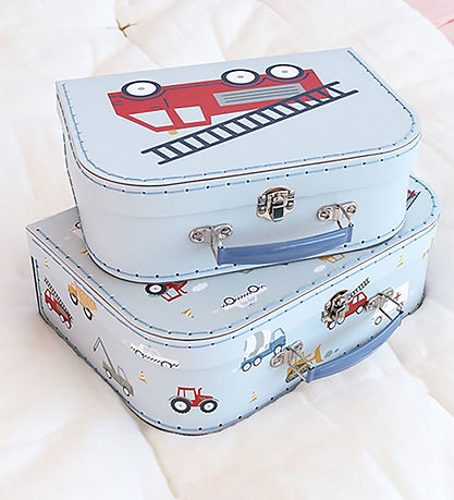 A Little Lovely Company Kofferset - 2 st. - 29x20/25,5x18 cm -