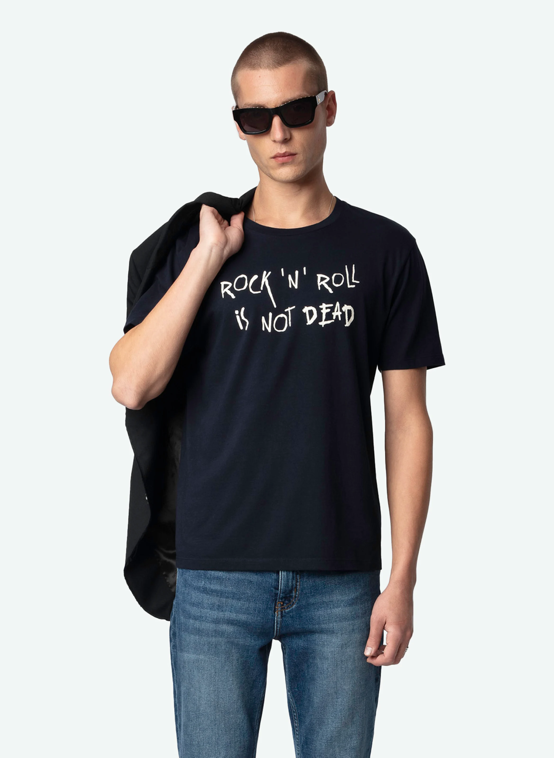 TOMMY - Tee-shirt droit en coton bio | Bleu