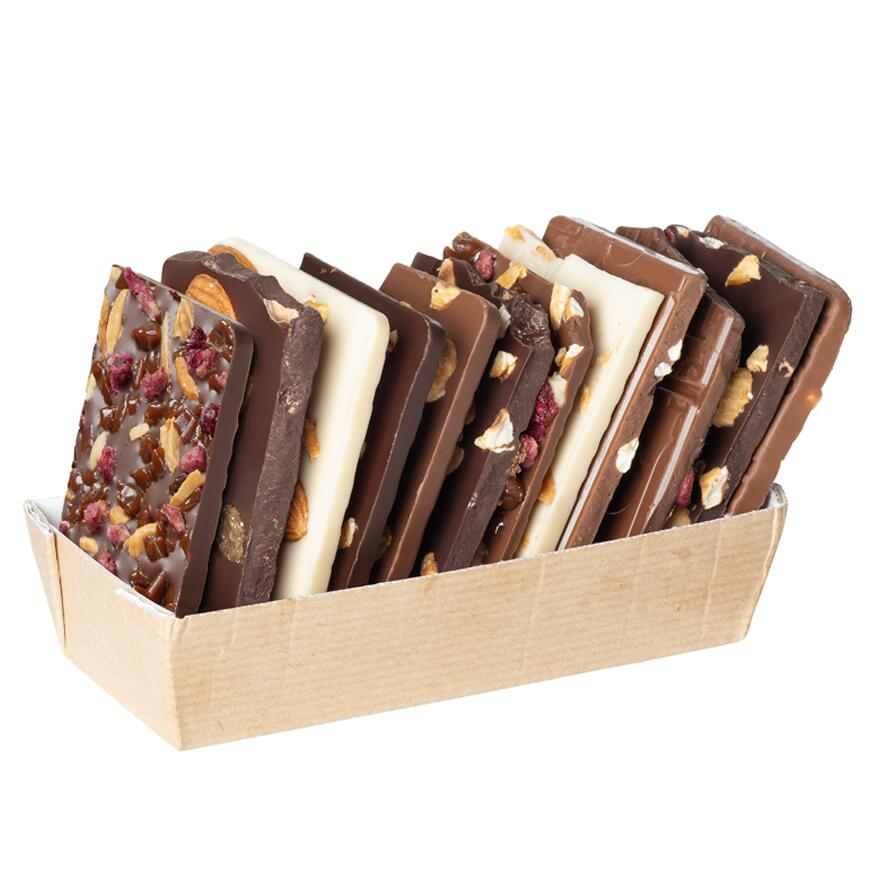 Barquette écorces de chocolats assortis