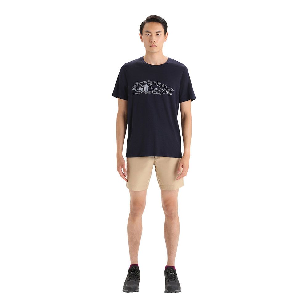 Icebreaker TECH LITE II - Tee-shirt Homme midnight navy