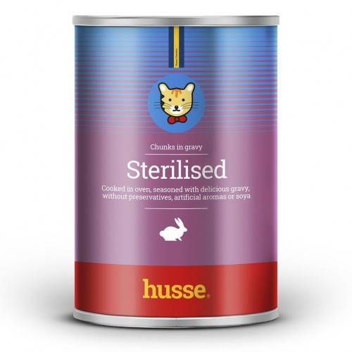 Almôndegas de gato com sabor de lebre esterilizadas da Husse