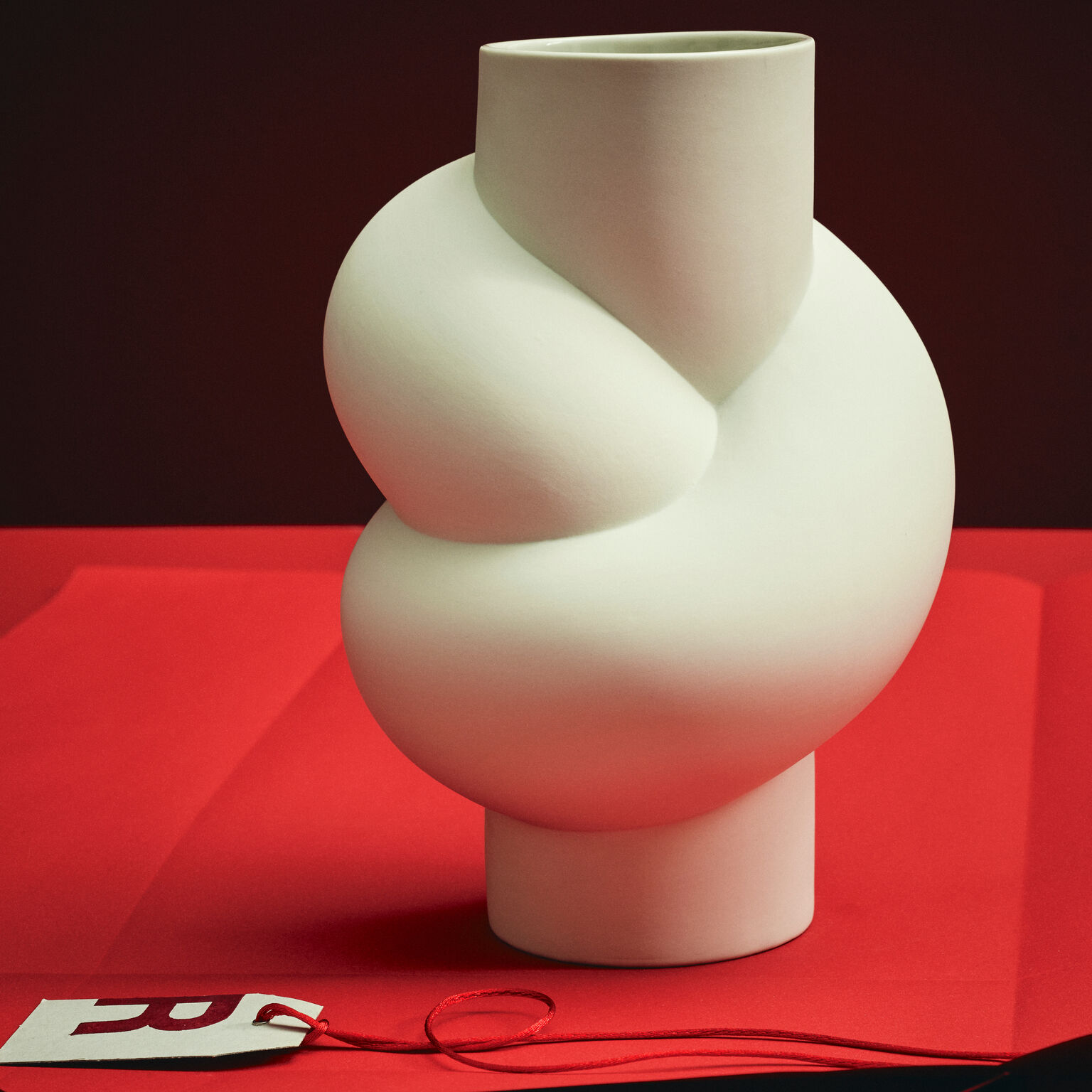 Node White Vase 25 cm