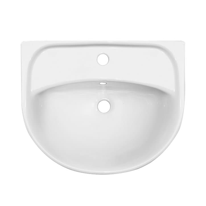 Lavabo Urmia en céramique coloris blanc l.56,5 x P.45,5 x H.21 cm