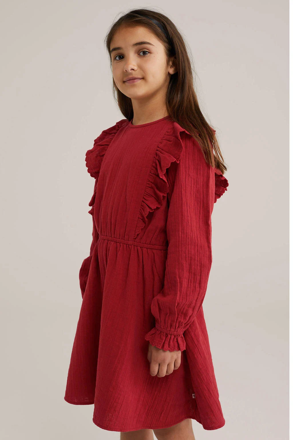 WE Fashion korte jurk rood