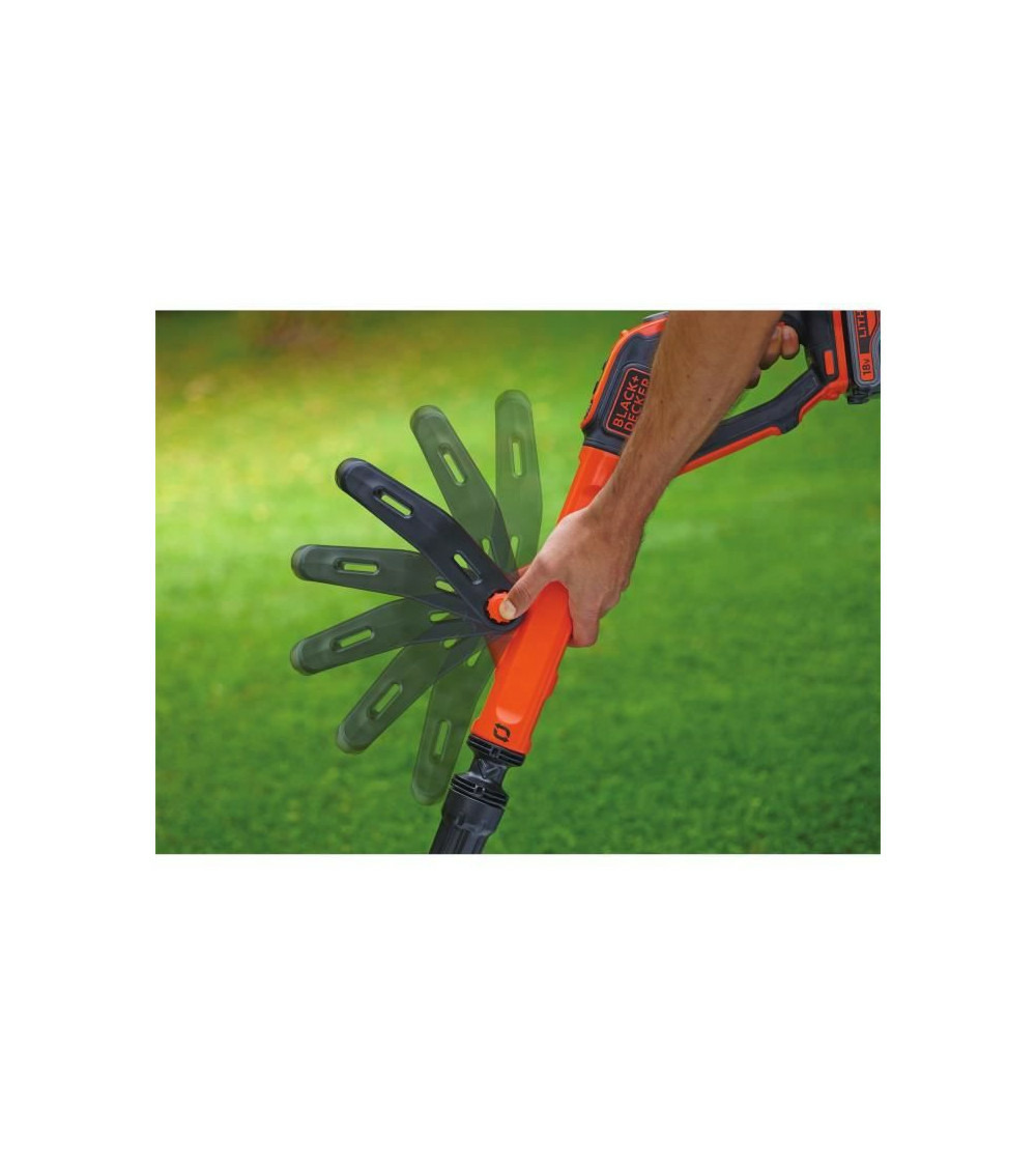 Black & decker coupe-bordures sans fil stc1820epc lithium 18 v - 28cm