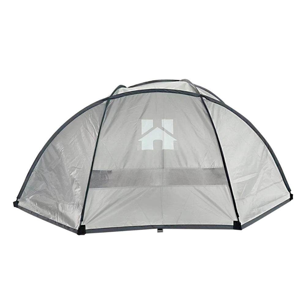 Home Deluxe - Buiten Whirlpool Zonneluifel AQUASUN - voor SPLASH en Drop - 125 x 185 x 140 cm, Kleur: Grijs