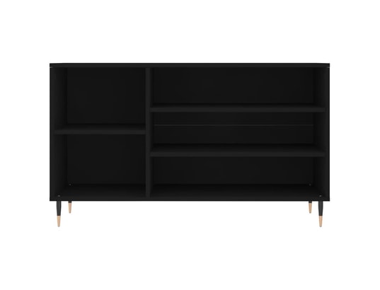 VIDAXL - Armoire à chaussures noir 102x36x60 cm bois d'ingénierie