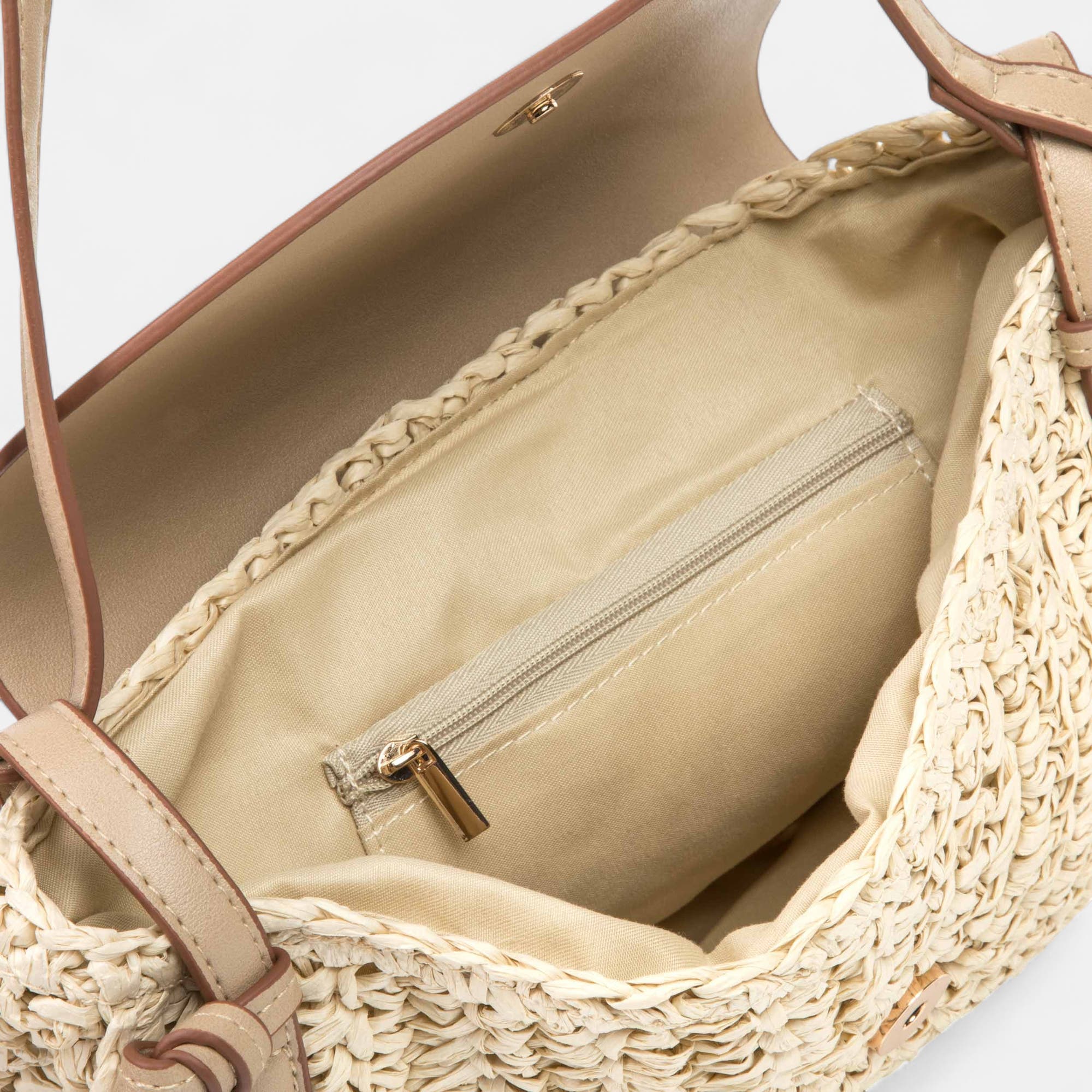 Sac bandoulière beige