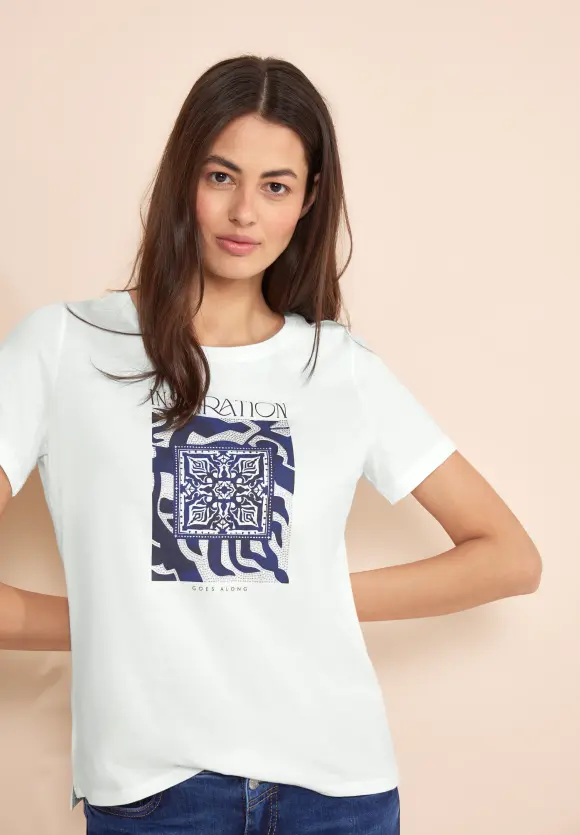 Artwork Print T-Shirt - off white
