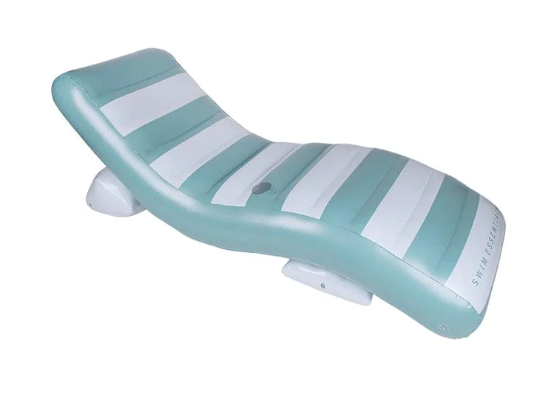 Swim Essentials Swim Essentials Luxe lounge float Old green