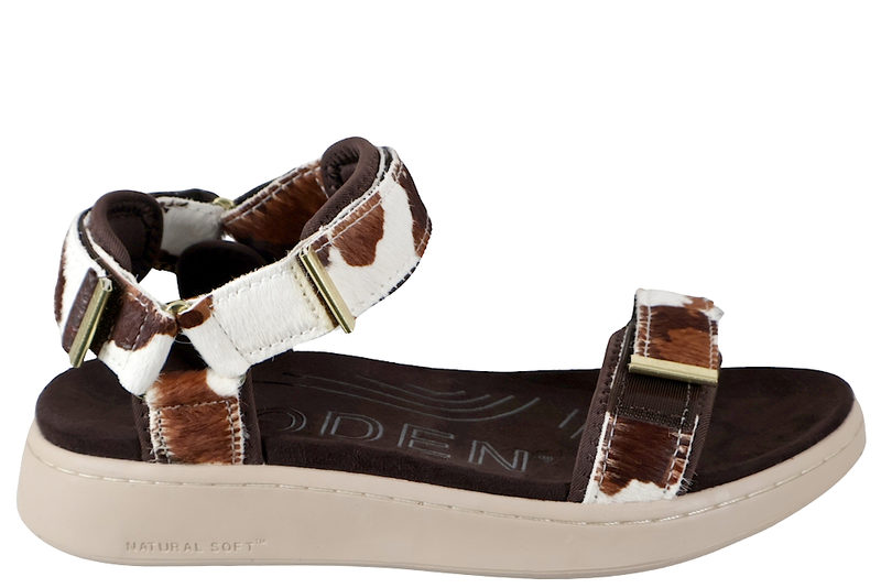 WODEN LINE SANDAL I TEKSTIL MED KO PRINT