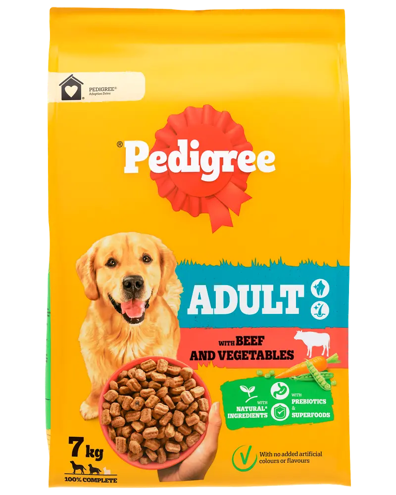 Pedigree Vital Adult med okse og grøntsager 7 kg