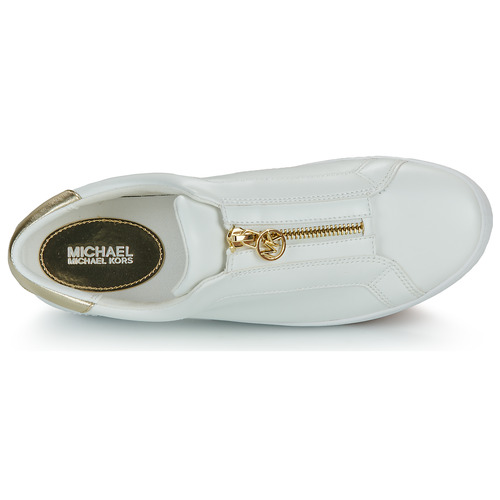 MICHAEL Michael Kors - KEATON ZIP SLIP ON Blanco / Oro