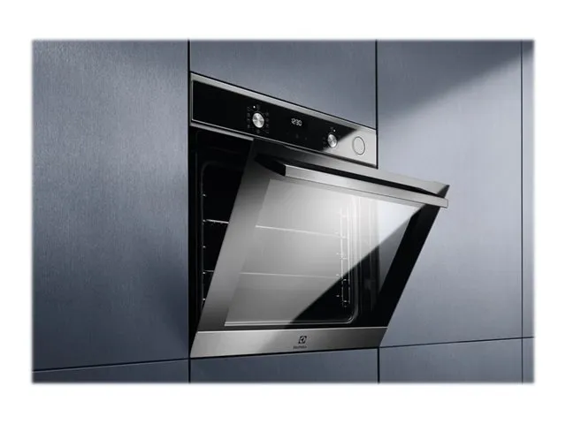 Electrolux SteamCrisp 700 EOC5E70X - Ovn - til indbygning - niche - bredde: 56 cm - dybde: 55 cm - højde: 57.8 cm - med selv-rengøring - Klasse A - rustfrit stål